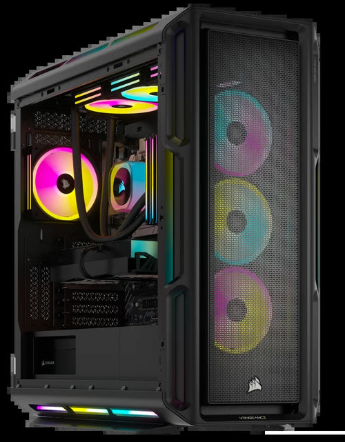 Load image into Gallery viewer, VENGEANCE I8200 Icue Link Edition Gaming PC - Liquid Cooled Intel Core I9 14900KF CPU - NVIDIA Geforce RTX 4090 Graphics - 64GB  DOMINATOR TITANIUM RGB DDR5 Memory
