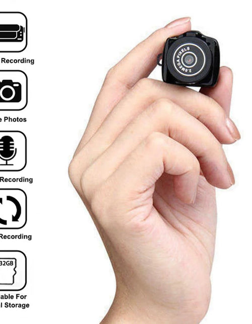 Load image into Gallery viewer, Tiny Camera HD Video Audio Recorder Camcorder Sport Micro Cam Miniature Small Pocket Security Monitor Mini Camera with Key Chain
