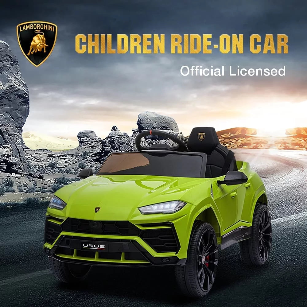 Lamborghini Urus 12V Electric Powered Ride on Car Toys for Girls Boys, Pink Kids Electric Vehicles Ride on Toys with Remote Control, Foot Pedal, MP3 Player and LED Headlights, CL61