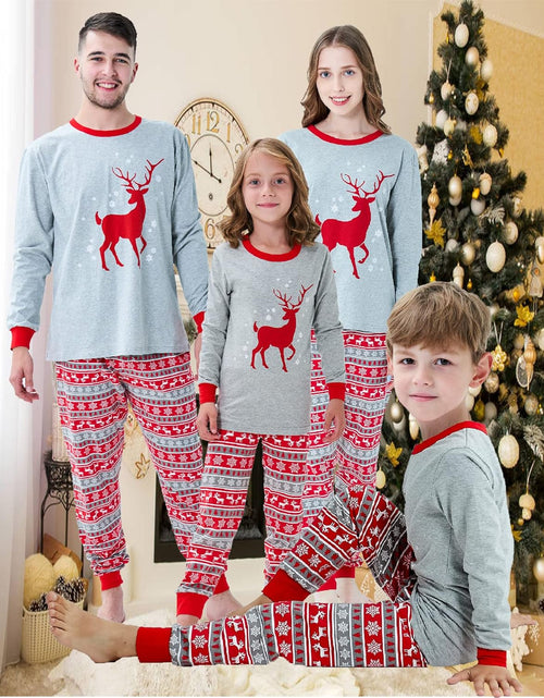 Load image into Gallery viewer, Family Matching Christmas Pajamas Boys Girls Holiday Pajamas Kids Sleepwear Christmas Pjs
