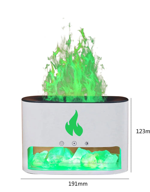 Load image into Gallery viewer, 200ML Flame Aroma Diffuser Air Humidifier Home Electric Ultrasonic Cool Mist Maker Fogger LED Essential Oil Diffuser Flame Lamp
