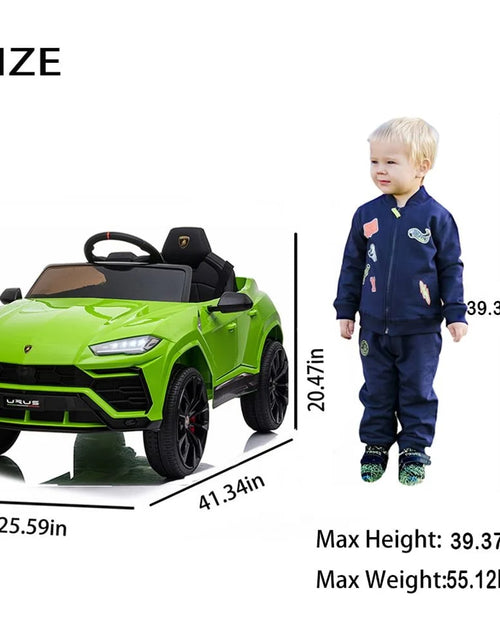 Load image into Gallery viewer, Lamborghini Urus 12V Electric Powered Ride on Car Toys for Girls Boys, Pink Kids Electric Vehicles Ride on Toys with Remote Control, Foot Pedal, MP3 Player and LED Headlights, CL61
